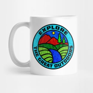 Explore Outdoors Hiking Camping Climbing Nature National Park Forest Mug